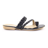 Sandalias Ojotas Chatitas Chatas Trenza Dama 2410 Cshoes