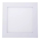 Painel Plafon Led Sobrepor Quadrado 3000k 25w 24w 156 Cor Branco 110v/220v