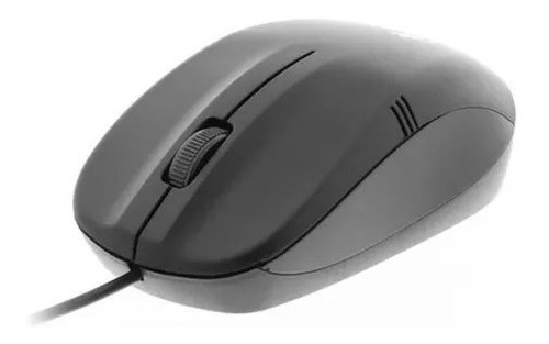 Mouse De 3 Botones Color Negro Alámbrico Para Portátil Y Pc