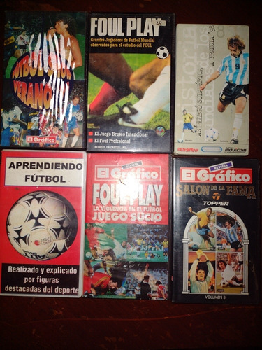 Lote De Vhs De Fútbol De Colección