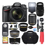 Nikon D7200 Cámara Digital Dual Zoom + Accesorios
