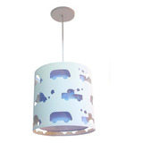 Lustre Infantil Pendente Recorte Carrinhos 25x25