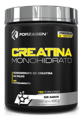 Forzagen Creatina Monohidrato 800g | 160 Servicios Sabor Sin Sabor