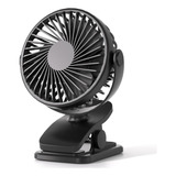 Ventilador Portátil Con Clip 360° Recargable 3 Velocidades