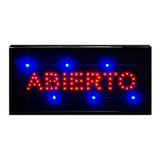 Anuncio Luminoso Abierto Leds Polibrillantes Blue/red New 20