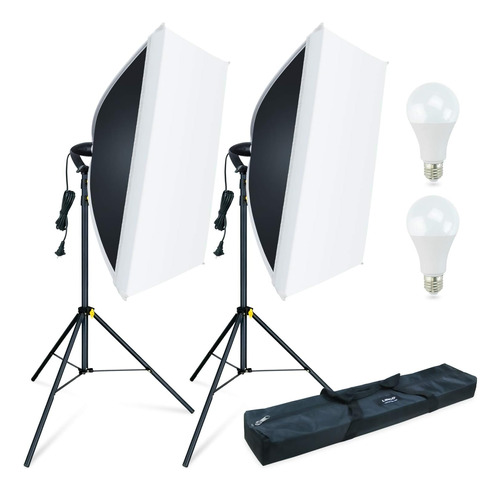 Linco Softbox - Kit De Iluminación Para Estudio De Fotografí