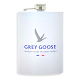 Petaca Grey Goose Blanca De Acero Inoxidable 8oz 236ml