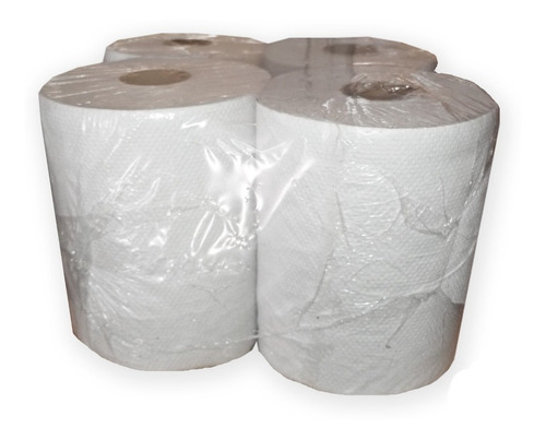 Bobinas Papel Toalla Blancas 20cm X 200mts X 4 Unid.