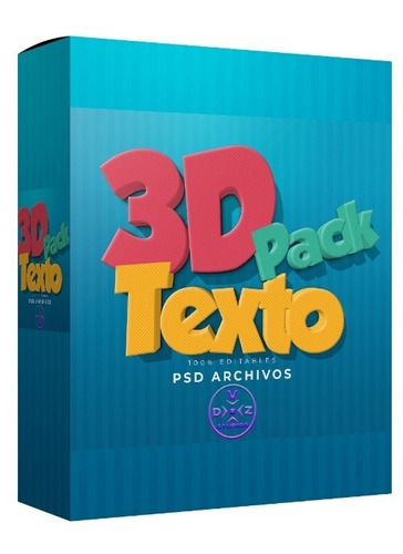 Mega Pack 3d Text Editables Compatible Con Photoshop Bundle!