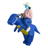 Traje Inflable Dinosaurio Adulto - Fiesta Halloween - Azul