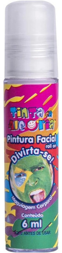 Pintura Tinta Facial/corporal Festas Roll On Branco 