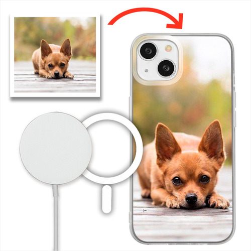 Funda Para iPhone Magsafe Personalizada Con Tu Foto Imagen