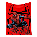 Manta De Franela Con Diseño De Moda Super Hero Spider Man