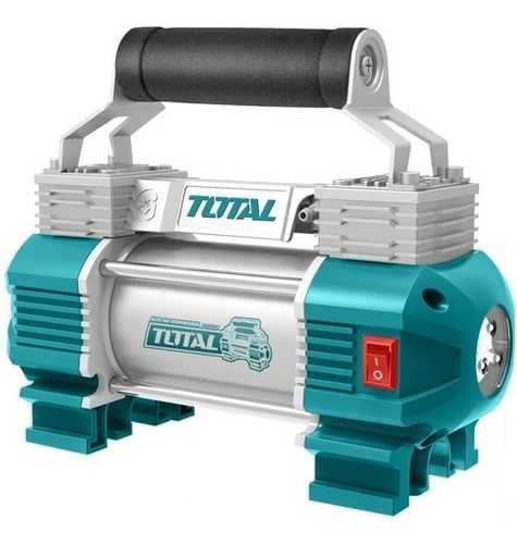 Compresor De Aire Portátil 12v Doble Pistón Total Ttac2506