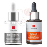 Kit X 2 Serum Radian C + Serum Hyaluronic 4d Lidherma 