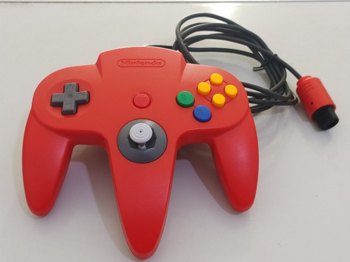Controle Original Vermelho P/ Nintendo 64 N64 Usado C/ N.f.