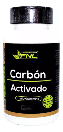 Carbón Activado Natural 500mg 60 Caps Fnl