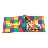 Billetera Crash Bandicoot Logo Con Colores