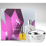 Alfaparf Diamond: Shampoo 250ml + Máscara 200ml + Óleo 15ml