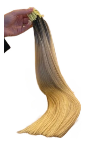 Indiano Cabelo Humano 50g 75/80 Cm - Raiz Esfumada Claro