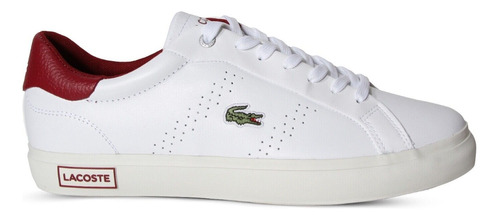 Tenis Lacoste Powercourt Blanco Vino Hombre B