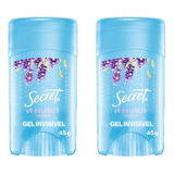 Desodorante Secret Clear Gel Lavender 45g - Kit C/ 2un