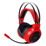 Audífono Gamer Reptilex R0027 Rojo Ps5 Ps4 Pc Xbox Ns