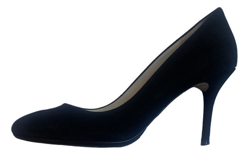 Zapatos Stiletto Negros De Gamuza Zara T38