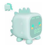 Reloj Despertador Digital Para Niños Usb Ornalry Verde