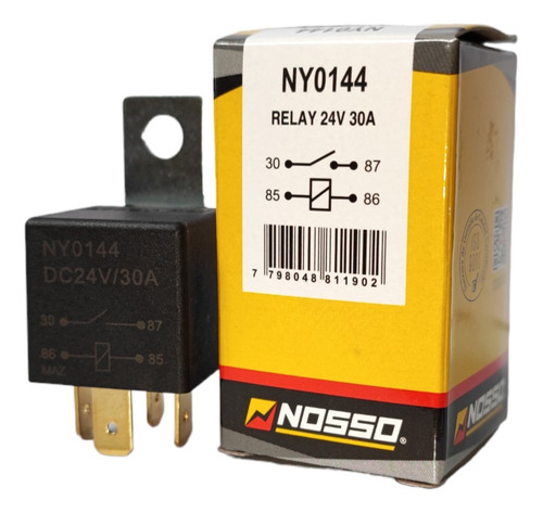 Relay 24v 30a Universal 4 Pines Con Soporte Ny0144