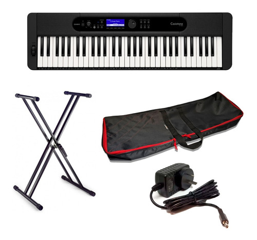 Teclado Sensitivo Casio Ct-s400 Con Funda + Soporte + Fuente