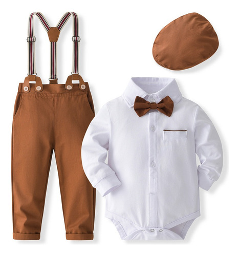 Atuendo Ropa Bebé Niños Boda Cumpleaños Costume Set Of 5