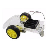 Kit Chassi 2wd Acrilico Carro Smart Car Robô Projeto Arduino