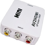 Mini Adaptador Rca Av Conversor P/ Hdmi 1080p Av2hdmi