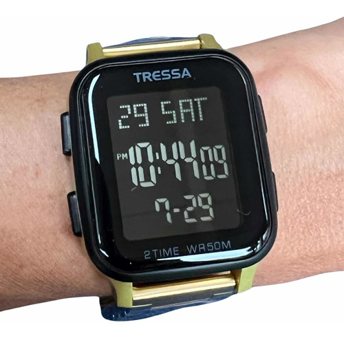 Reloj Tressa Jey Digital Unisex Luz Alarma - Taggershop