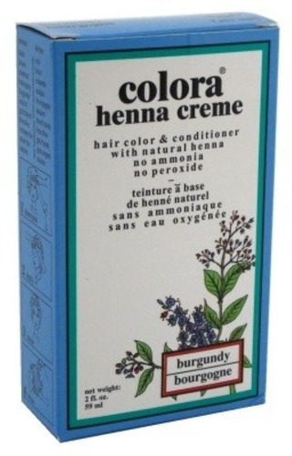 Colora Henna Creme Hair Color Borgoa, 2oz (pack De 4)