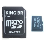 Cartão De Memória 128gb Micro Kingbr Class 10 V30 U3 Extreme