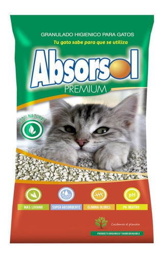 Piedras Sanitarias Absorsol 2 Kg Gatos El Molino