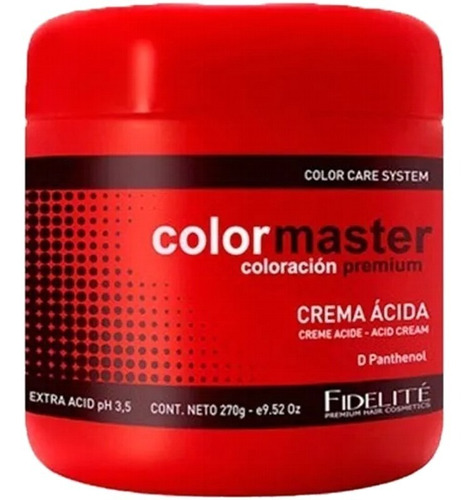 Fidelite Crema Extra Acida Mascara Capilar Color Master 270g