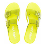 Chinelo Petite Jolie Glitter Lemon Pj5351