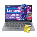Laptop Lenovo Slim 3 15abr8 Ryzen 7-7730u 512gb Ssd 16gb Ram Color Artic Grey