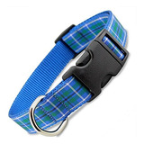 Tartan Perro Collar Douglas Tartan Azul Mediano Perros 22