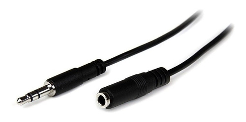 Cable Alargue Audio 3,5 Macho A 3,5 Hembra Videcom Color Negro