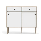 Buffet Rome 98,9x40,2x88,1 2pt+2cj Roble/blanco