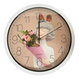 Reloj Clásico De Pared Mural Redondo Decorativo 30cm + Pila