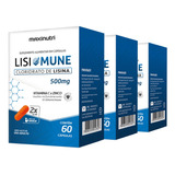 3x Lisimune Lisina/vitamina C/zinco 60 Cáps Loja Maxinutri