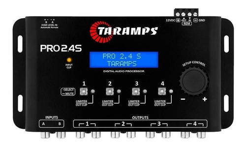 Processador Digital Taramps Pro 2.4s Crossover Automotivo