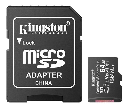 Memoria Microsd De 64 Gb, Clase 10, U1 | Msd-064/micro