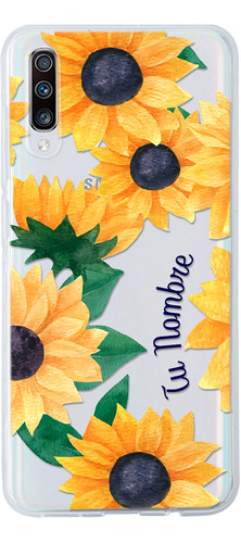 Funda Para Galaxy Para Mujer Girasoles Con Tu Nombre