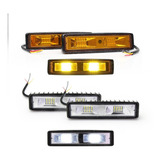 Par Faros Barra 16 Led Super Flood Fija Y Estrobo 10-32v 1